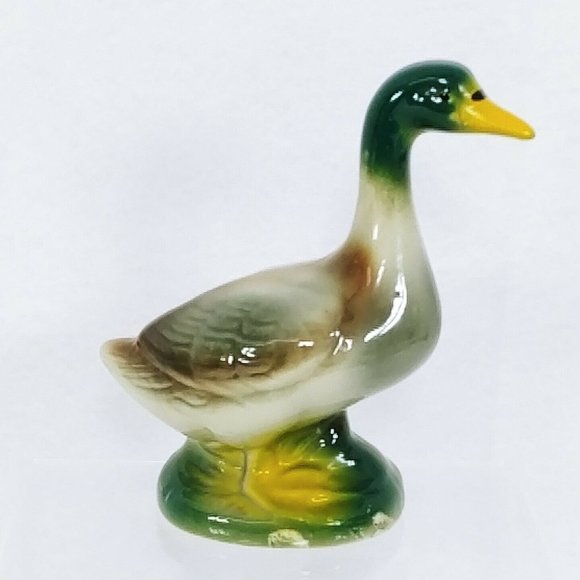 Mallard Duck Figurine Handcrafted Collectibles Ceramic Brazil 6" Vintage - Picture 3 of 10